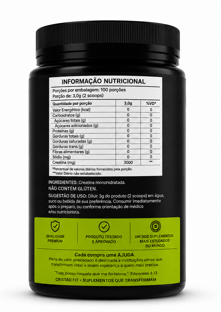 CREATINA 100% PURE - ORIGINAL - Imagem 3